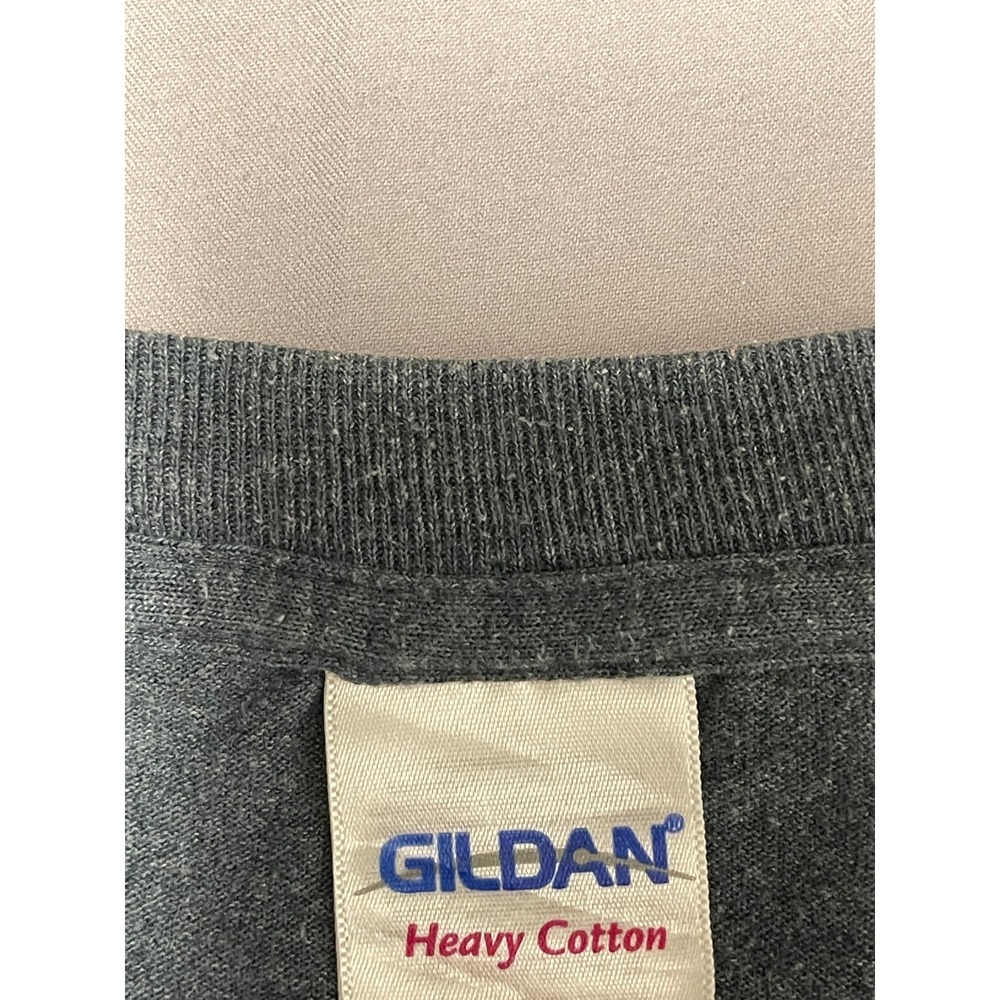 Gildan Drake University Bulldogs T-Shirt Mens XL Charcoal Grey Heather Short Slv - Picture 5 of 8